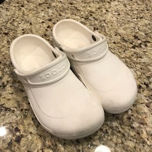 White professional Crocs